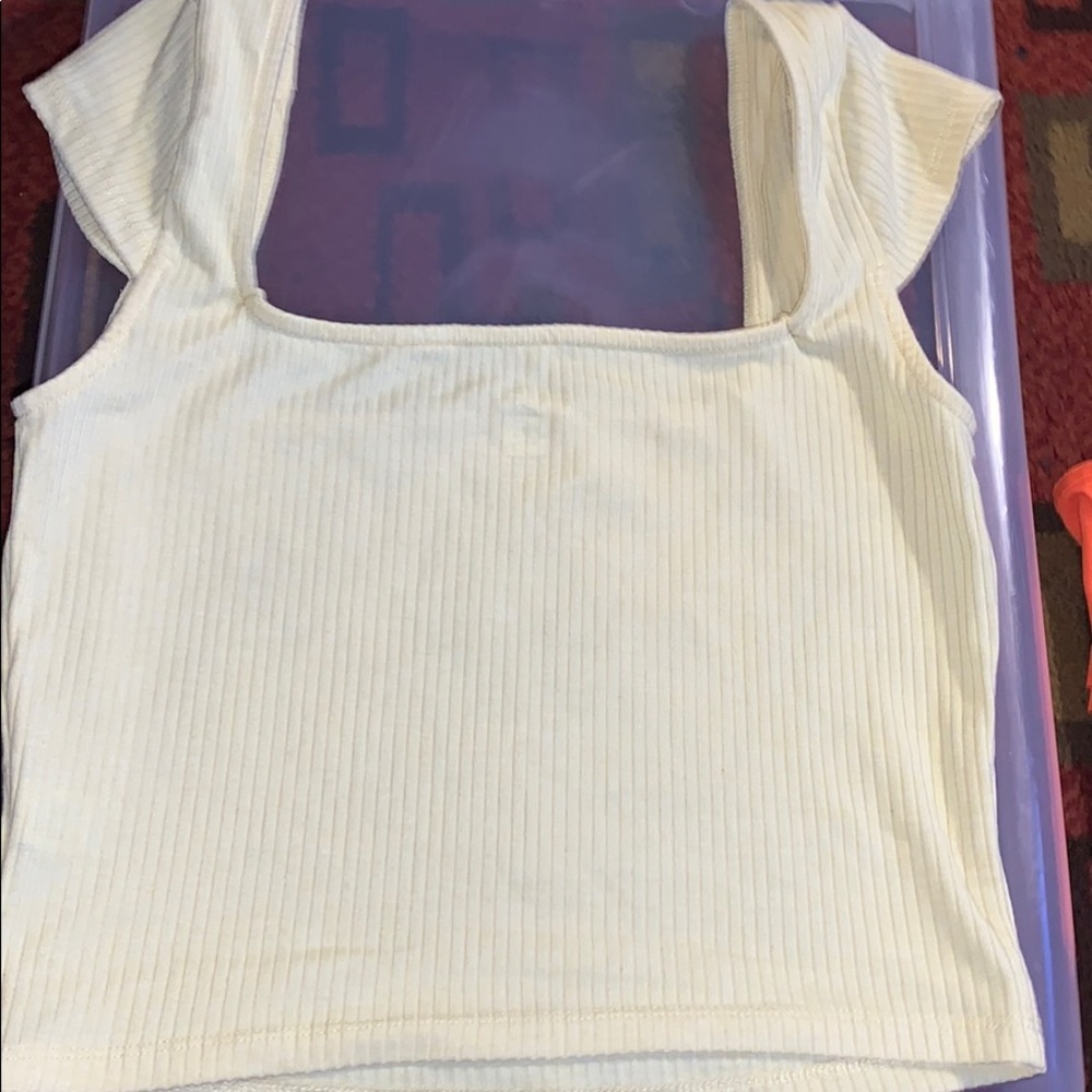 Yellow off the shoulder top
